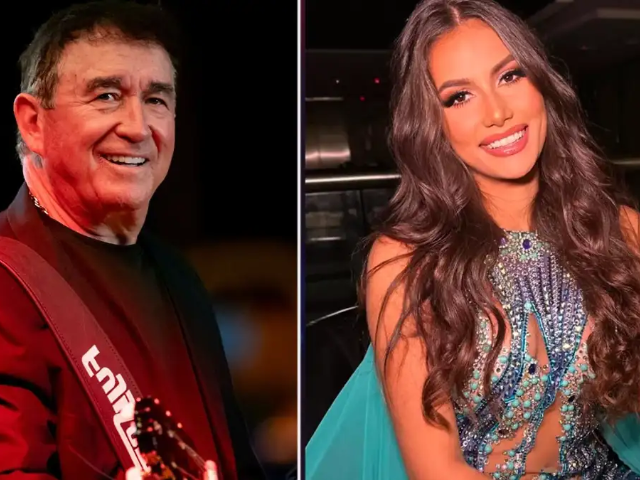 Amado Batista assume namoro com Miss 50 anos mais jovem