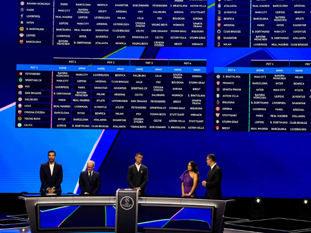 Champions League 2025/26: definidos os confrontos da Fase de Liga