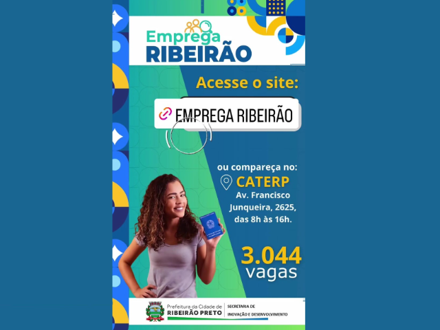 Emprega Ribeirão abre semana com mais de 3 mil de vagas disponíveis