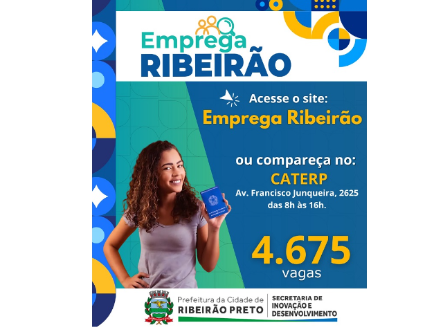 Emprega Ribeirão oferece 4,6 mil vagas de trabalho em diversas áreas
