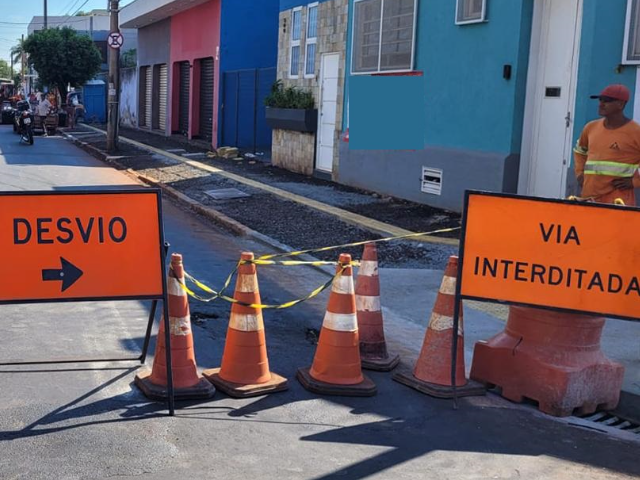 Rua Lafaiete terá mais um trecho interditado nesta quinta-feira, em Ribeirão Preto